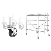 건축 현장 작업대 운반 브레이크 이동바퀴 물류센터 회전력 견고한 공장, 아시바5인치아시바pp