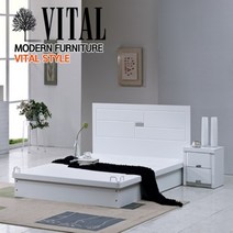 바이탈침대 포인트헤드 No.123 싱글 평상형 통깔판 프레임, 없음/없음/없음