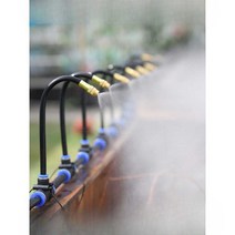 범용 농업용 자동 급수기 스프링쿨러 분사기, 10m x 8mm 파이프 + 10구 노즐