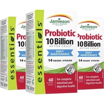 자미에슨 프로바이오틱 100억 액티브 셀 베지테리안 캡슐, 60정, 3개