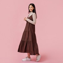 [JAJU/자주] 여 레이어드 원피스_다크 브라운