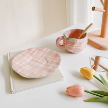 어글리 머그컵 점박이뭉툭 빈티지 점박이 머그 컵, 노랑이