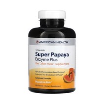 아메리칸 헬스 파파야 엔자임 브로멜라인 아밀라아제 리파아제 녹여먹는 360정