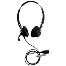 Jabra 2400 II QD 듀오 NC 광대역 유선 헤드셋 - 블랙