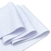 펠트 DIY 재료 부드러운 패브릭 부직포 패브릭 시트 패치 워크 바느질 인형 공예 액세서리 1.4mm 두께, 흰색(20cm x 90cm)