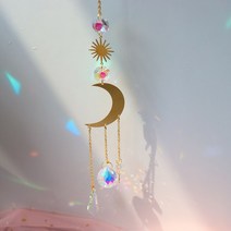 황소농기계 콩콤바인 이양기 농업용관리기 휴립기 크리스탈 윈드 차임 프리즘 썬 캐처 수제 주얼리 가든, 13 9 40cm