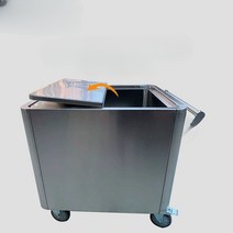 곡물적재함 업소용 쌀 밀가루 이동식 저장 보관함, 길이 50x폭 50x높이 55cm