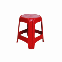 플라스틱 사각 의자 야외 테라스 편의점 행사 포창마차 간이의자 간편 보관, 5p, 그레이