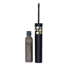 IDUN Minerals 퍼펙트 아이브로우 틴트 젤 - 풍성함 볼륨 및 모양 - 색상 안정성 및 알맞은 두께감 제공 - 100% 비건 안과 테스트 완료 콘택트 렌즈 착용 후, Dark Brown