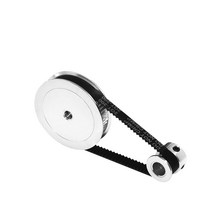 3D 프린터 부품 20T 60T 타이밍 풀리 벨트 GT2 치아 감소 3:1/1:3 폭 6mm 보어 5mm 동기 휠, 03 400mm_01 5x5