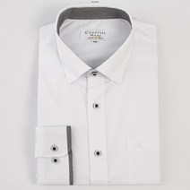 [카운테스마라] 일반핏 스넵카라 배색감 면혼방스트레치 긴팔 CDCW1B5303A0