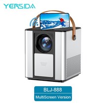 미니레이저 빔 휴대용프리젠테이션프로젝터Yersida blj-888 3800lumens, 멀티스크린 버전, 우리 플러그