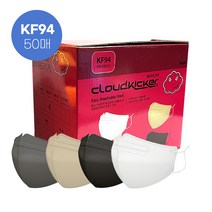 4color 마스크 새부리형 키커 KF94 50매 [무료배송]클라우드 대형, 베이지