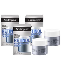 래피드 주름 리페어 레티놀 크림 1.7oz Neutrogena Retinol Cream, 3팩
