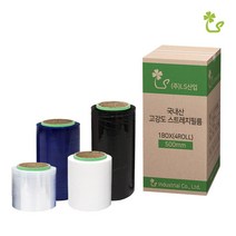 (무료 재단 슬리터 공업용랩 1박스) 잘 풀리는 스트레치필름 포장랩 산업용 자동 파레트 롤포장, 4등분(125mm) 1BOX, 슬리터 흑색 25T-200M