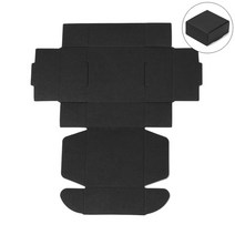 선물 포장 박스 10 개몫 다중 크기 크래프트 종이 상자 갈색 골판지 수제 비누 상자 흰색 공예 종이 상자 검은 보석 상자, 6x5.5x2cm, 검은 색