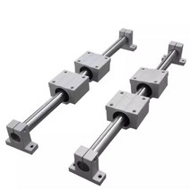 직선 중심축 베어링 원통형 슬라이딩 슬리브 가이드 레일 트랙, 직경12x0.5m(샤프트4슬라이드4홀더2개)