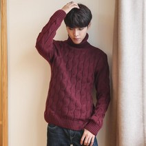 니트 스웨터 라운드넥 캐주얼 루즈 긴팔 플로우 두꺼운 문단 밑단 셔츠 자켓 스웨터