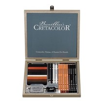 크레타칼라 Passion box 종합스케치 도구 25종 세트 40041, 혼합색상, 3세트