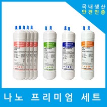 교원웰스정수기필터 호환 KW-P21W3 프리미엄 1년세트, 프리미엄세트 9인치단방향8개