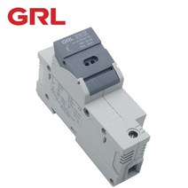 GRL AC RT18-125 퓨즈 홀더 상자 절연체 RO17 빠른 불어 세라믹 딘 레일 Moun 22x58MM 500V, 01 18 Fuse base only