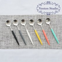 벤톤스튜디오 드블랑 실버 커피&요플레 티스푼 1P, 차콜