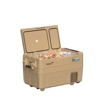 쏘쿨 듀얼플러스(40L) 배터리경용 유무선 이동식 냉장고/냉동고 캠핑냉장고 휴대용 차량용 SKP40D+ (카멜색/화이트), 카멜색(40L)