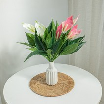[바보사랑] 안수리움부쉬 47cm, 색상:진핑크, 상세 설명 참조