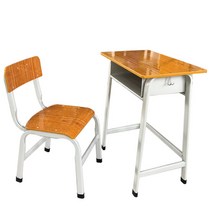 옛날 초등 중등 학교 교실 나무 책상 의자 책걸상 학원 학생, D