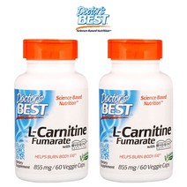 닥터스베스트 L카르니틴 푸마르산염 855mg 60캡슐 X 2팩