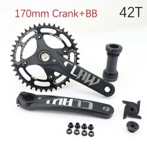 사각비비규격 왼쪽 크랭크암 부품PROWHEEL-자전거 크랭크 세트 104BCD 32-42T 170mm MTB 산악 자전거용 B