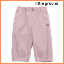 [리틀그라운드8] 데님인더박스(73311-410-02)7부핑크로고우븐팬츠 아동바지 기본바지 여름반바지 데일리