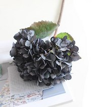 수채화 감성 진짜같은 풍성한 수국 조화 실내 조경 아파트베란다꾸미기 병원 사무실 촬영소품, 로얄블루