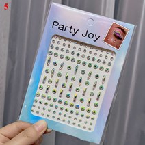 보석스티커 큐빅 비즈 반짝이 진주 스티커 접착 크리스탈 문신 라이너 눈썹 메이크업 얼굴 눈 다이아몬드 임시 바위 라인석 3D 406EA 9, 44 F5