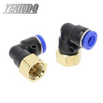 유압호스 PLF quot호스 OD 4-12mm-내부 나사 m5quot 1/8 quot1/4quot 3/8 quot1/2quot 공압 암 엘보 커넥터 튜브 에어 푸시 인 피팅, 01 4mm OD Hose_04 1/4