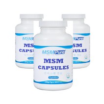 MSN 식이유황 OPTI MSM 엠에스엠 효능 디메틸설폰 유황가루 100% FDA 인증원료 식물성캡슐 120정 3박스
