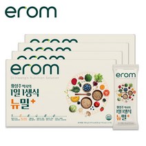 이롬 황성주 생식 이롬 황성주 박사의 1일 1생식 뉴밀+ 4박스/12주분, 30g 84포