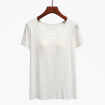 여성 노브라 반팔 티셔츠 심플 무지 여름 여자 노브라티 2023 nobra shirt XK0477