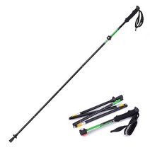 Naturehike 1pcs 경량 5 섹션 접이식 워킹 스틱 울트라 라이트 7075 스폰지 핸들 전문 잠금 트레킹 폴 nh15a, 초록
