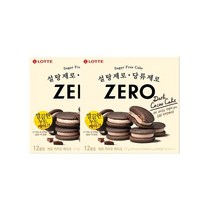 롯데 코코아분말 인간사료 스낵바 [신제품] 건강간식 제로 카카오 케이크 171g 2개 사무실다과 홈파티, 30개