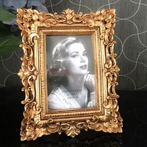 마담꼬숑 미니 프렌치 골드 프레임 아트 베르 엔틱 테이블 액자 가족 사진 4번