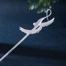 헤어 비녀 올림머리 한복 장식 핀 뒤꽂이 s925 실버 스타일 플레이트