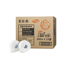 동방제지 무형광 점보롤 휴지 엠보싱 2겹 (300mX16롤), 16개입, 1개