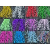 치타피싱 오로라 틴셀 반짝이 자작채비, 연녹색