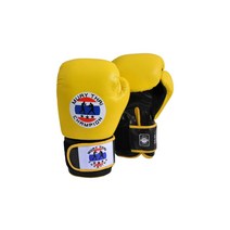 트윈스 Inspired GENUINE 가죽 Fancy무에타이 복싱 권투 글러브 Signature 9 Colours, Yellow Signature, 10oz