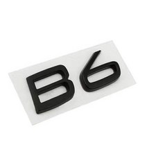 3D ABS 편지 트렁크 볼보 C30 V40 V60 S40 S60 XC60 S80 S90 B5 B6 엠블렘 로고 이름표 스티커, 05 B6 Matte Black