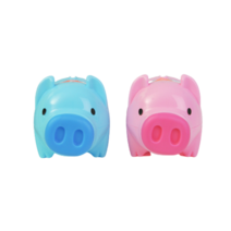 C2L 2P 파스텔 돼지 저금통 중 캐릭터저금통 나눔저금통 기부저금통 동물저금통 예쁜저금통 동전모금함 저금통