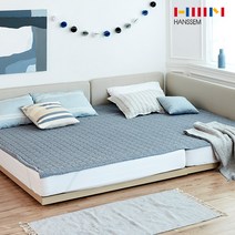 [한샘] 패밀리침대전용 썸머 쿨 시어서커 패드 SS+SS