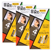 세븐에이트 헤어칼라 염색약 5호 갈색 40g x3개, 세븐에이트 헤어칼라 염색약 4호