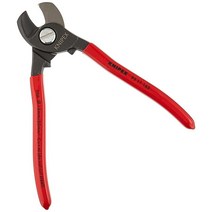 KNIPEX 케이블 가위 16.5cm6-12인치 L 10 AWG 레드. 640635, Standard Grip